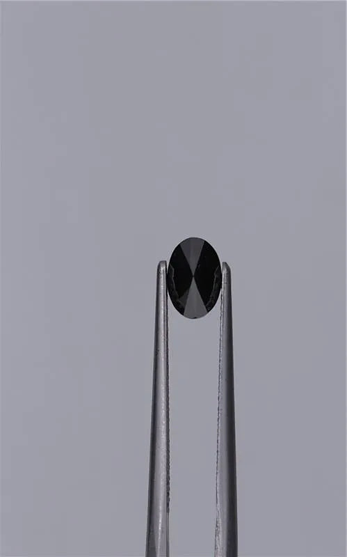 0.73ct Oval Natural Diamond (Colour Fancy Black, Clarity VVS2, Cut EX, GIA Certified)
