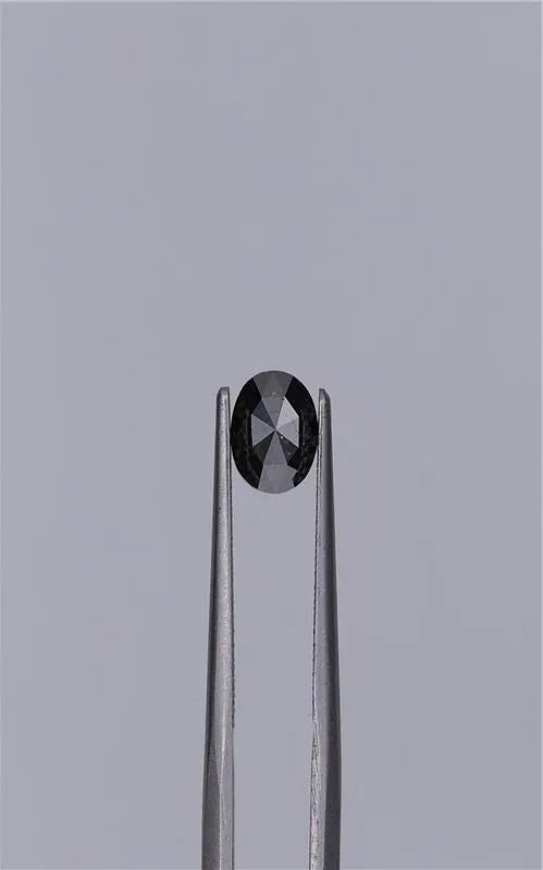 0.82ct Oval Natural Diamond (Colour Fancy Black, Clarity VVS2, Cut EX, GIA Certified)