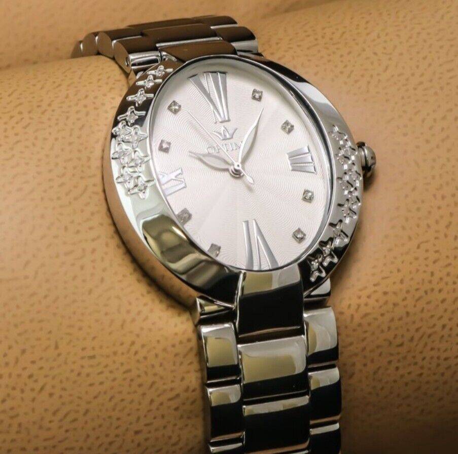 Optima • Swiss Diamond Watch • OSL315-SS-D-1 • 28 SI White Diamonds 0.16ct