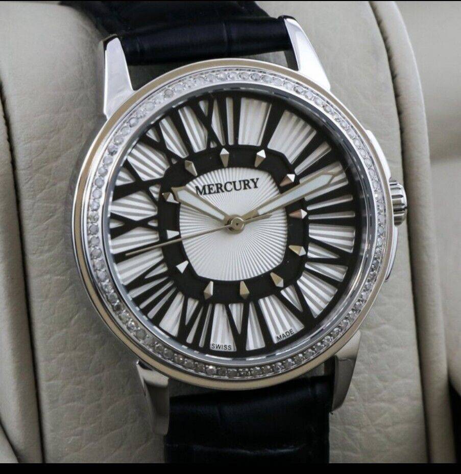 Mercury • Swiss Diamond Watch • ME330-SL-D-1 • 80 White Diamonds 0.45ct